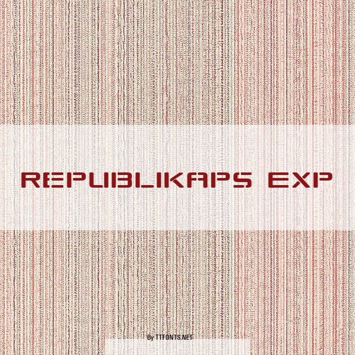 Republikaps Exp example